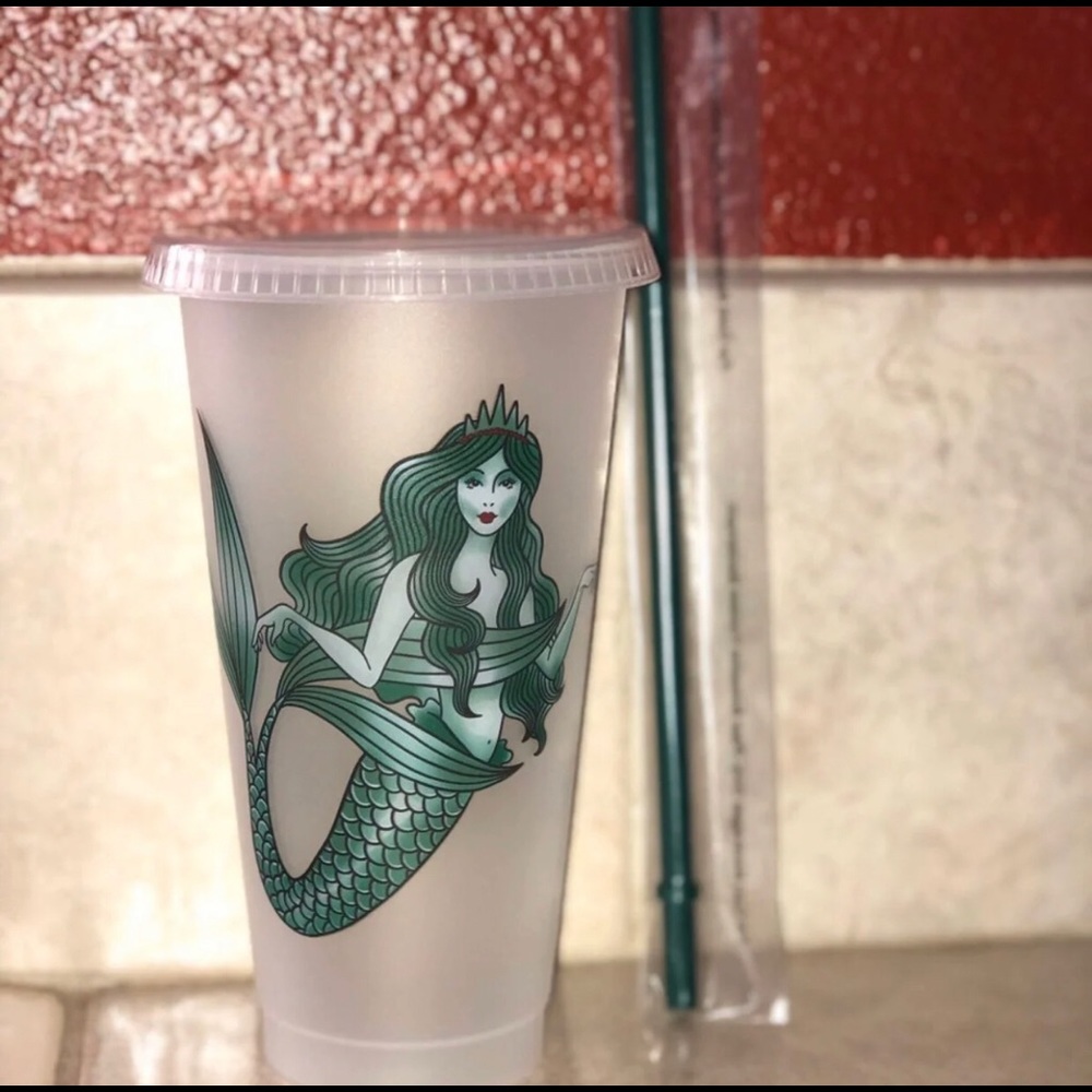Starbucks reusable mermaid cup